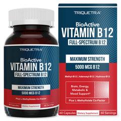 Bottle of BioActive Vitamin B12 5000 mcg
