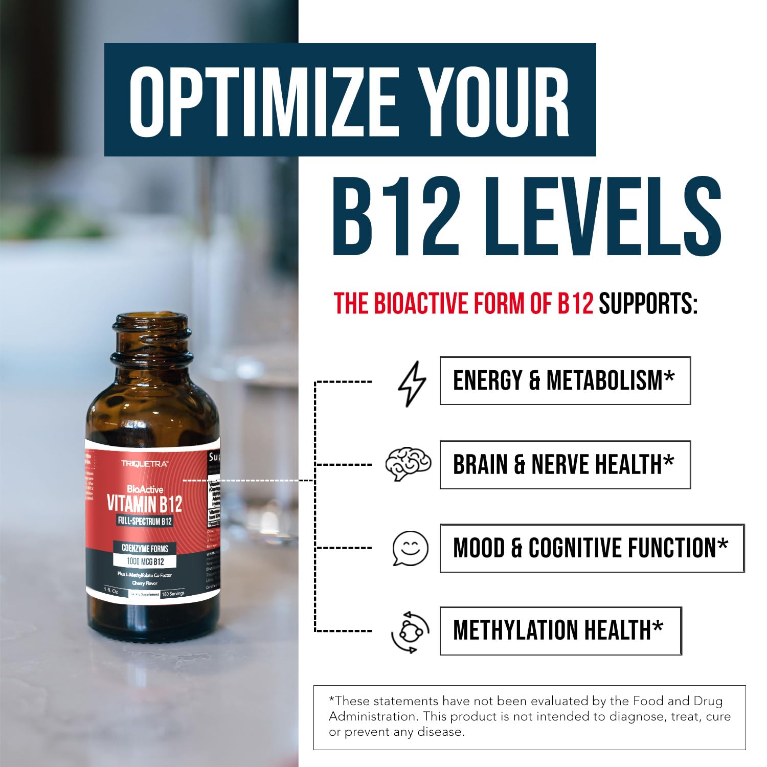 Methylfolate cofactor with B12 synergy