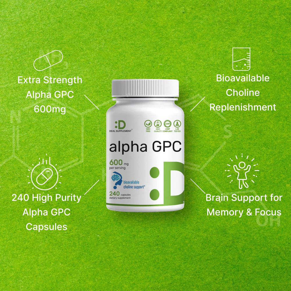Diagram illustrating bioavailable choline replenishment by Alpha GPC