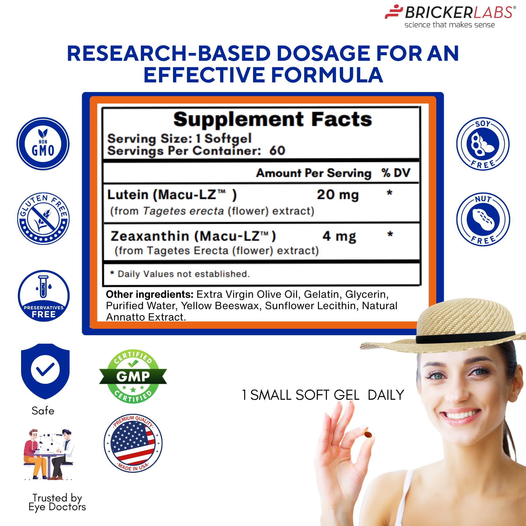 High-bioavailability lutein and zeaxanthin formula