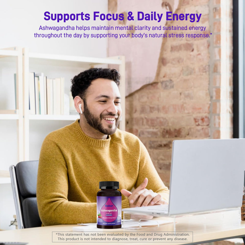 Two gummies served on a white background representing daily wellness