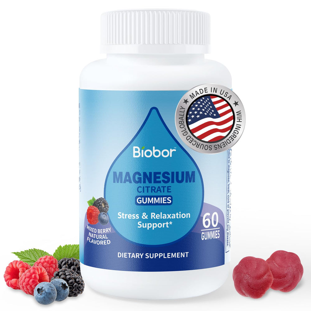 Biobor Magnesium Citrate Gummies 200mg adults packaging