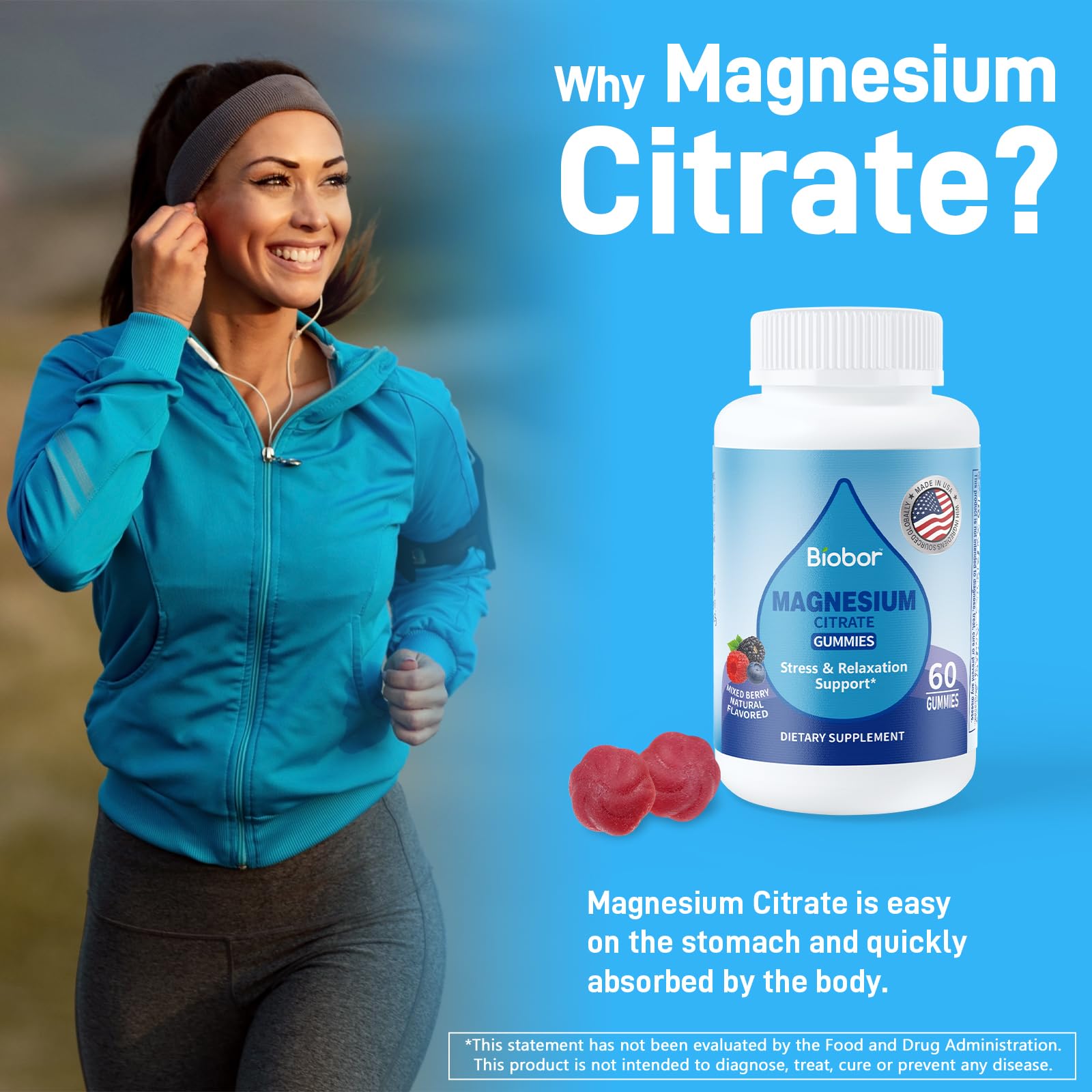 Made in USA Biobor Magnesium Citrate Gummies production