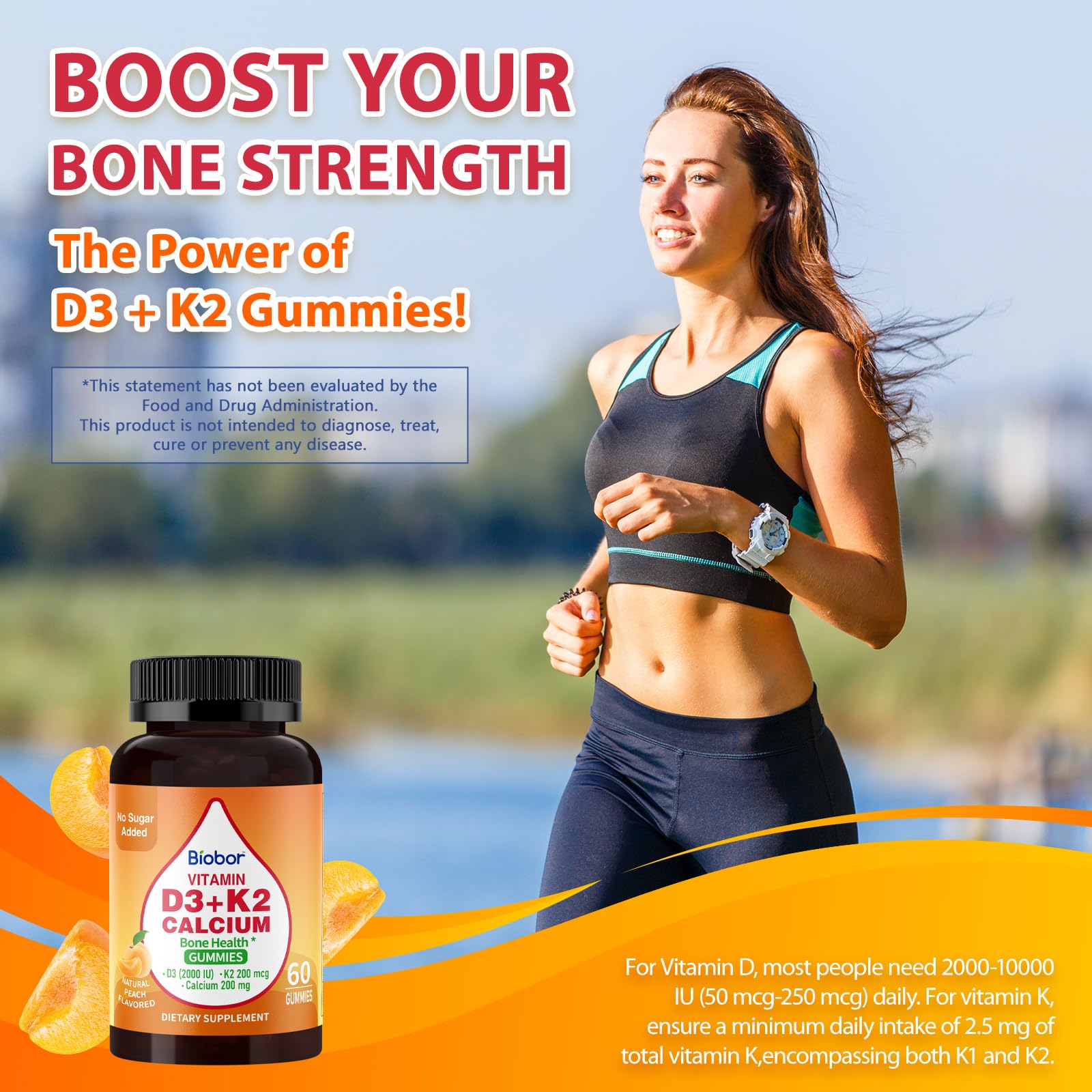 Sugar-free and gluten-free icons on Biobor packaging