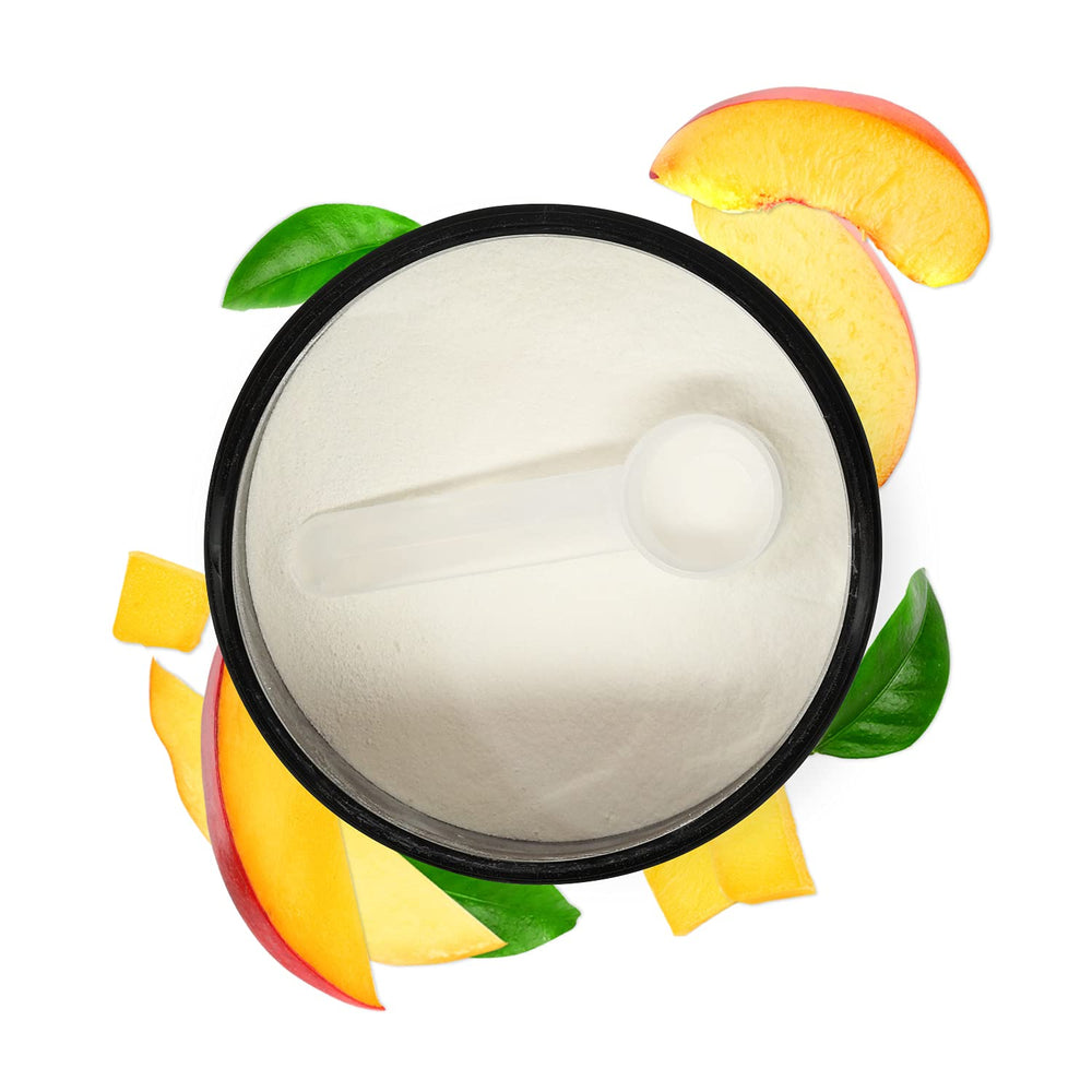Biochem BCAA Peach Mango image showing muscle recovery benefits