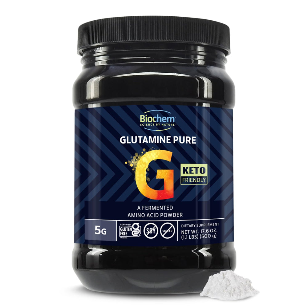 Biochem Glutamine Pure Powder jar front
