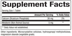 Close-up of Bioclinic Naturals Melatonin Time Release bottle label