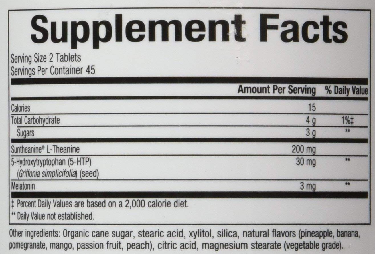 90-count Somno-Pro bottle with Tropical Breeze flavor