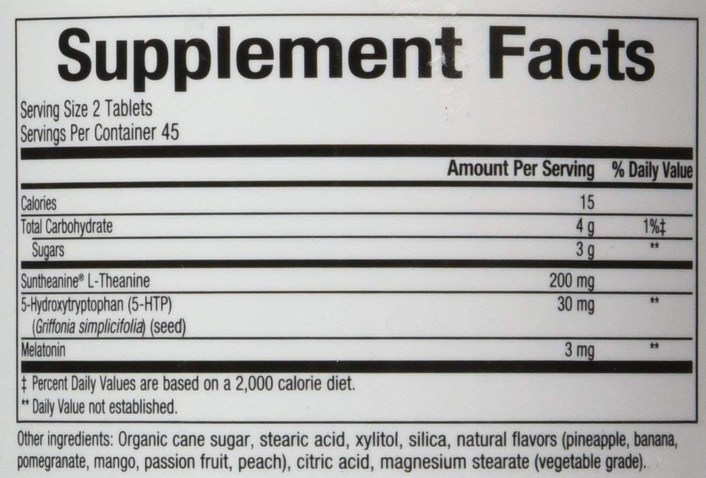 90-count Somno-Pro bottle with Tropical Breeze flavor