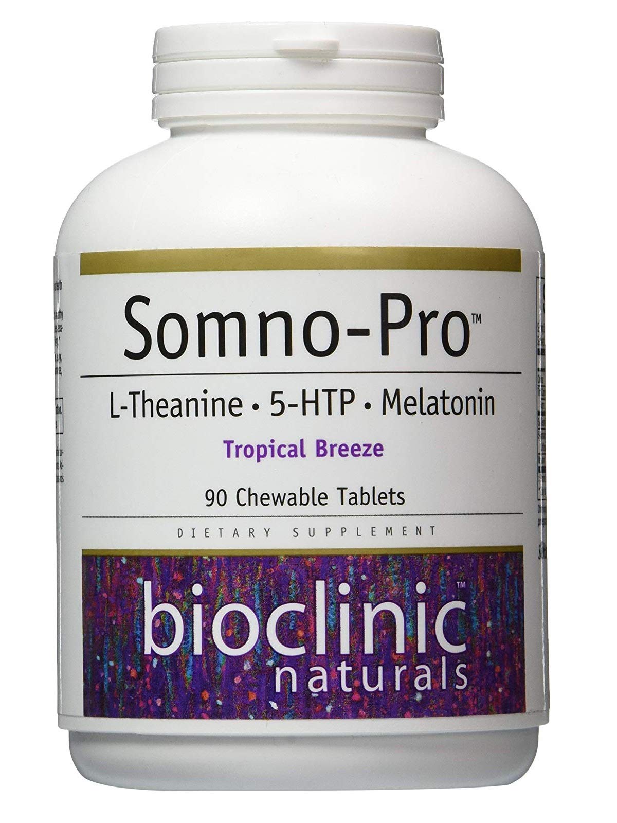Bioclinic Naturals Somno-Pro Tropical Breeze 90 chewable tablets bottle