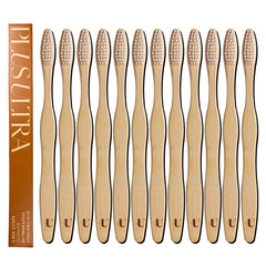 Plus Ultra biodegradable bamboo toothbrush 12-pack
