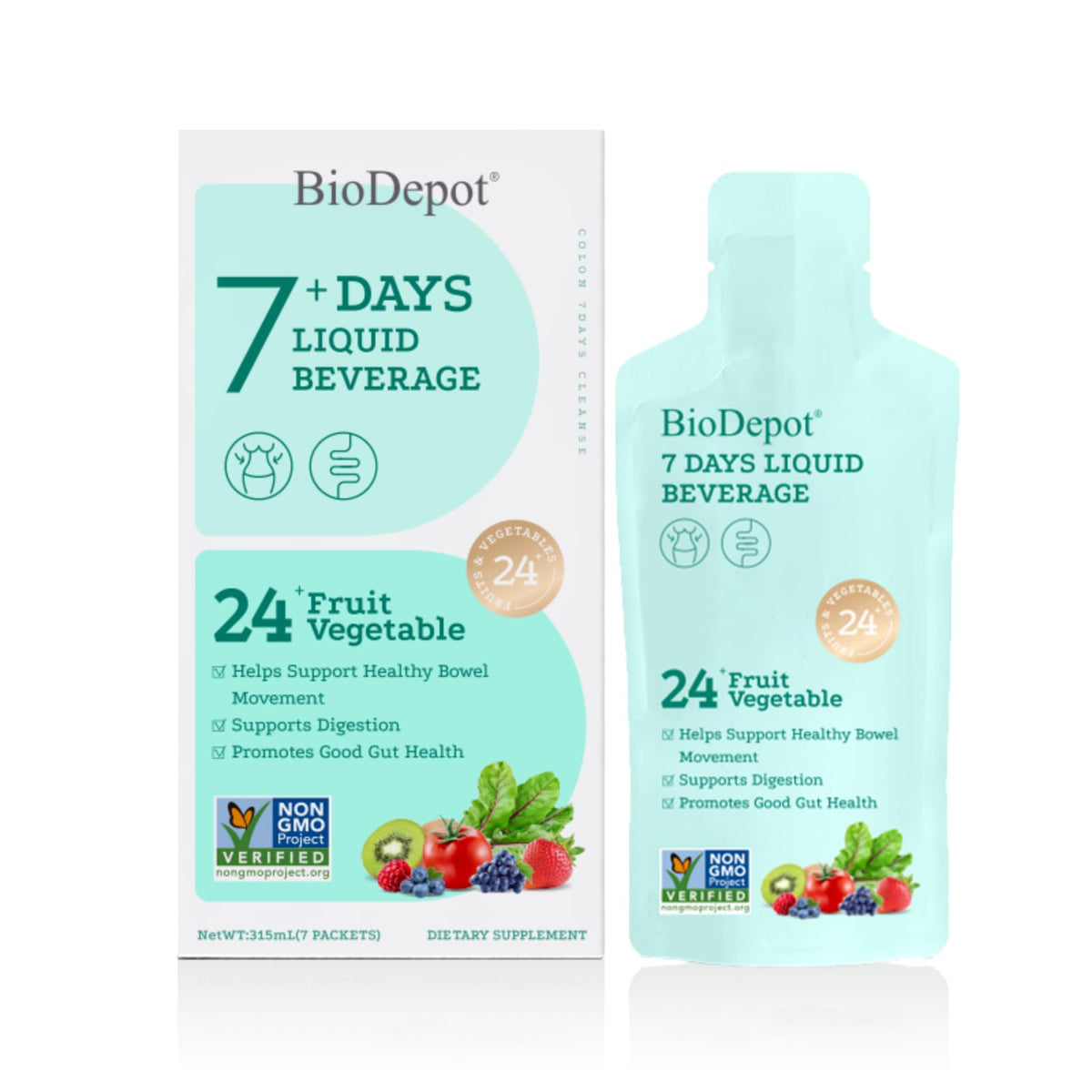 Biodepot 7 Day Colon Clean Detox bottle packaging