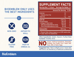 Illustration of omega-3 structure in BioEmblem Krill Oil