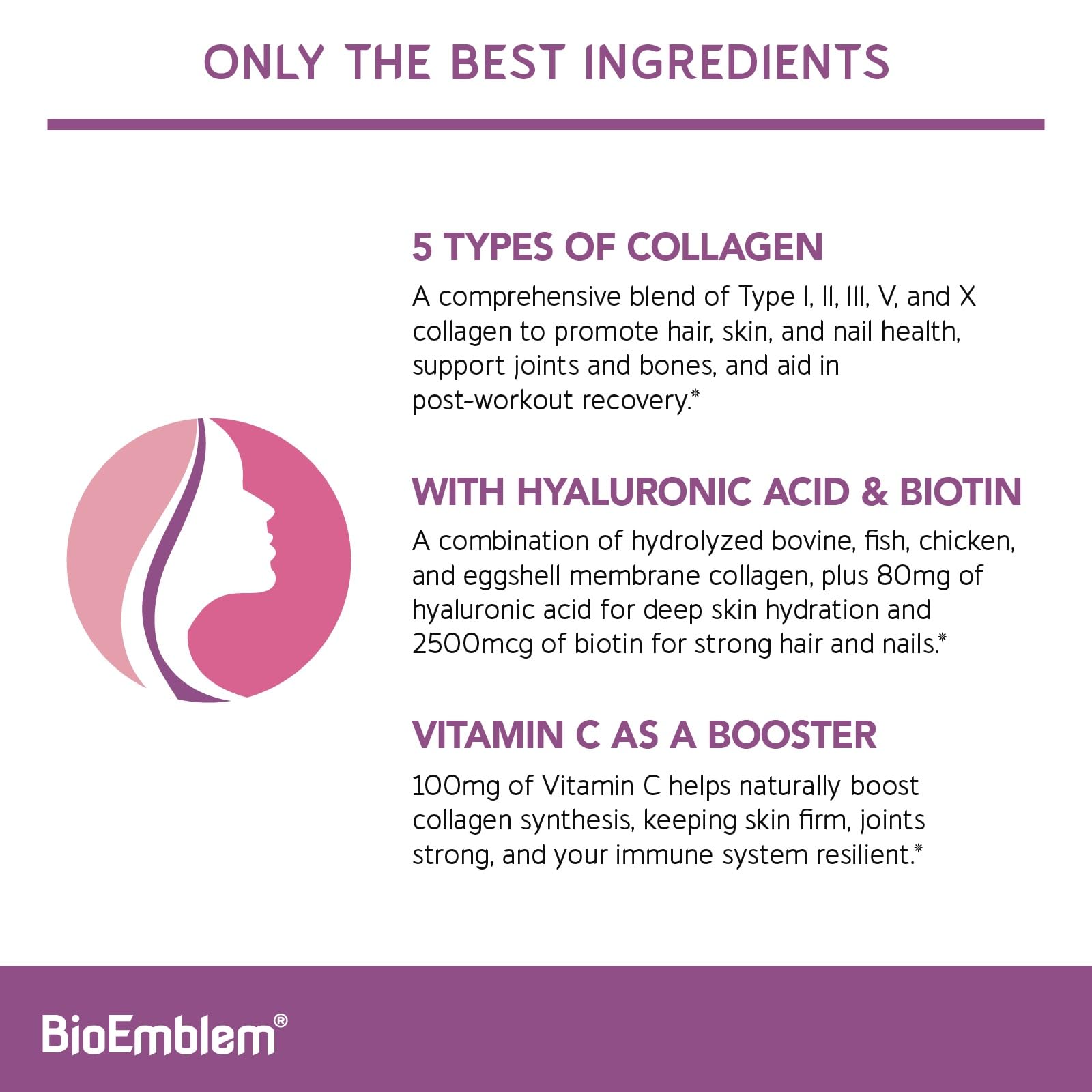 Scoop of BioEmblem Beauty Collagen powder