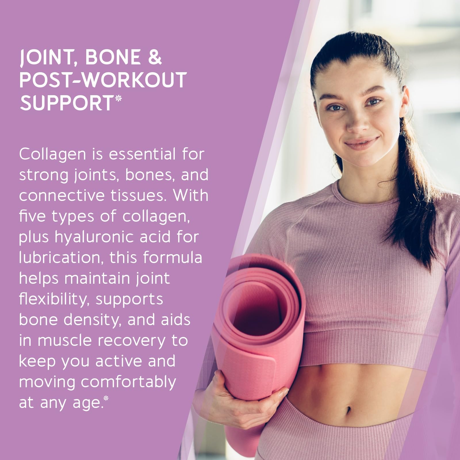 Collagen types I, II, III, V and X blend