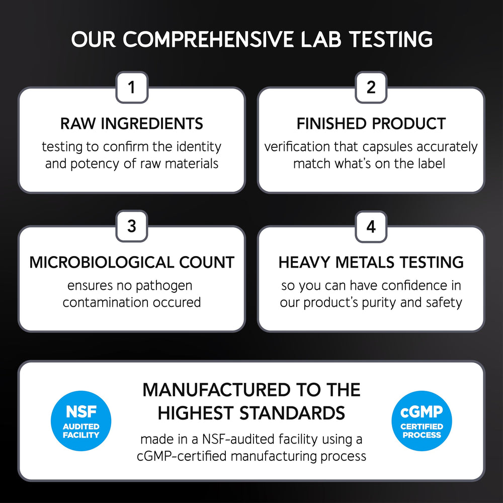 Graphic highlighting vegan and non-GMO attributes with 60 servings
