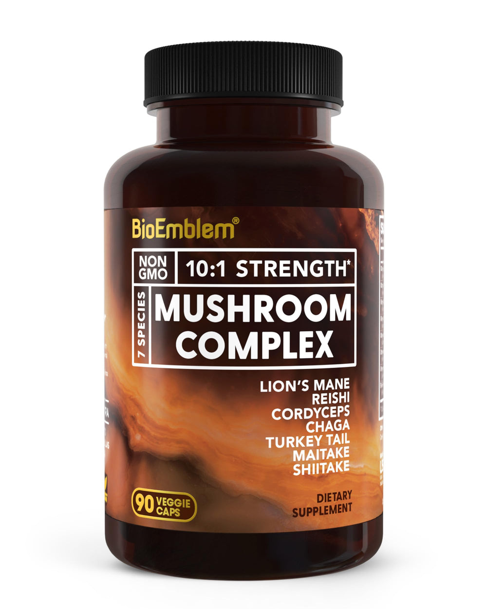 BioEmblem Mushroom Complex Lion's Mane 10:1 extract – 7-mushroom blend image