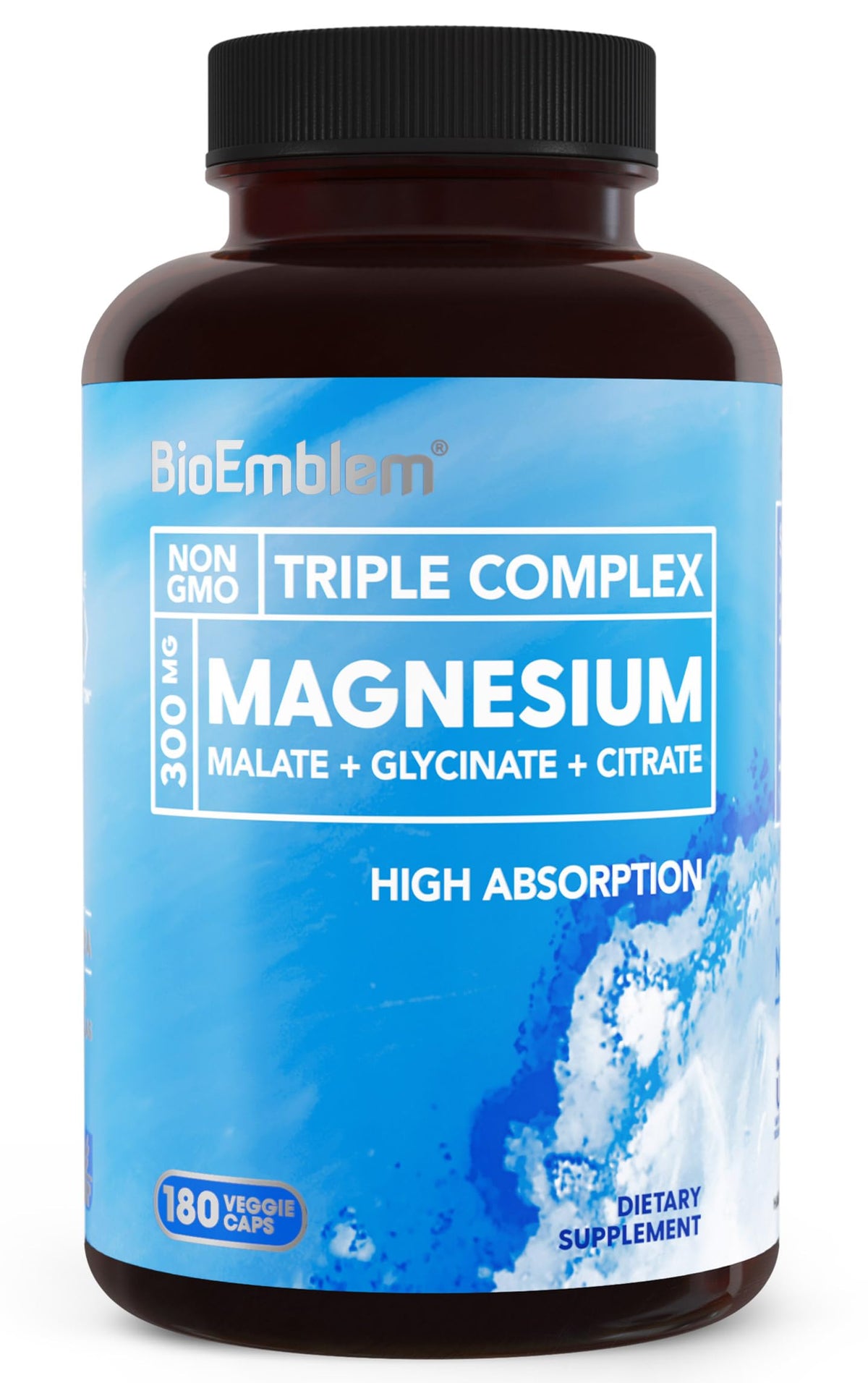 BioEmblem Triple Magnesium Complex bottle front view