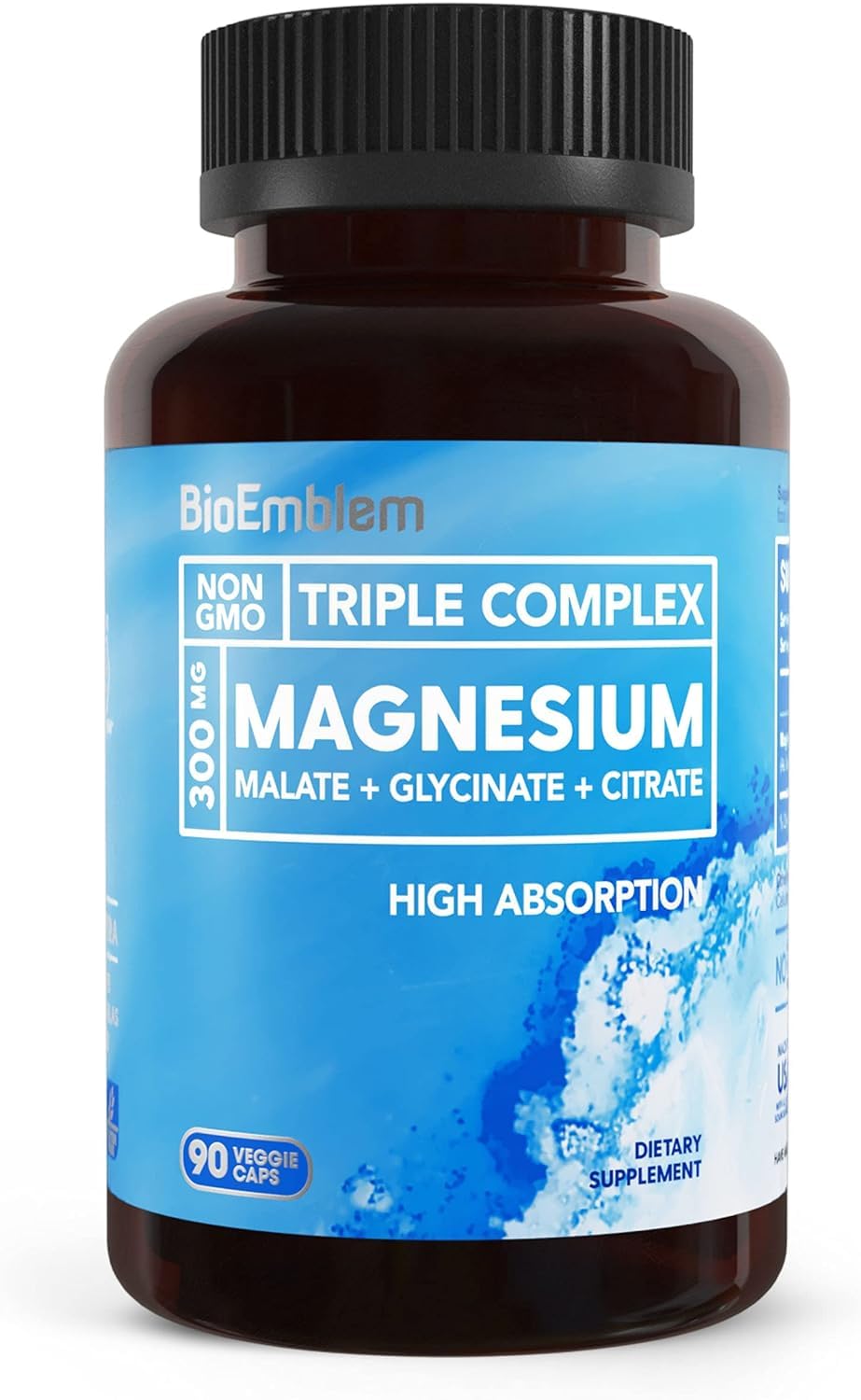 BioEmblem Triple Magnesium Complex bottle – 90 capsules