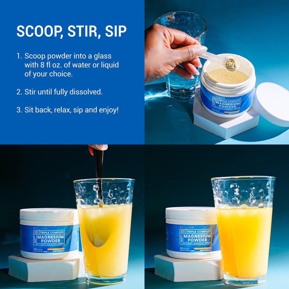 GABA and magnesium symbols on packaging