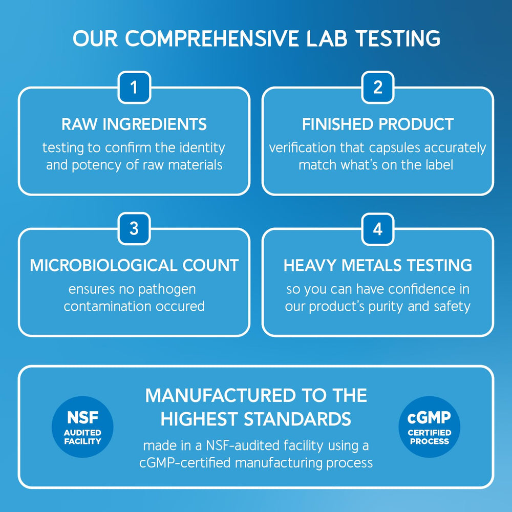 Lifestyle shot of someone preparing a glass of BioEmblem magnesium powder drink