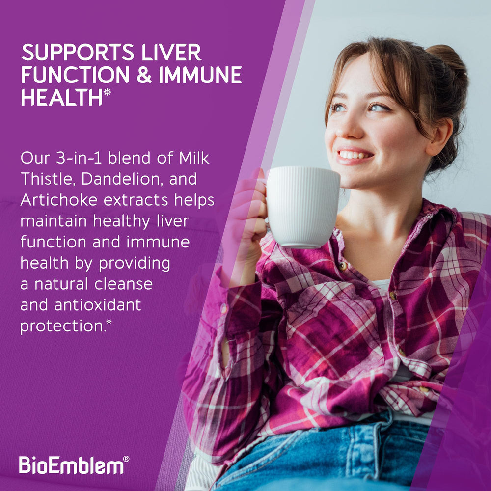 Vegan, Non-GMO liver support supplement packaging