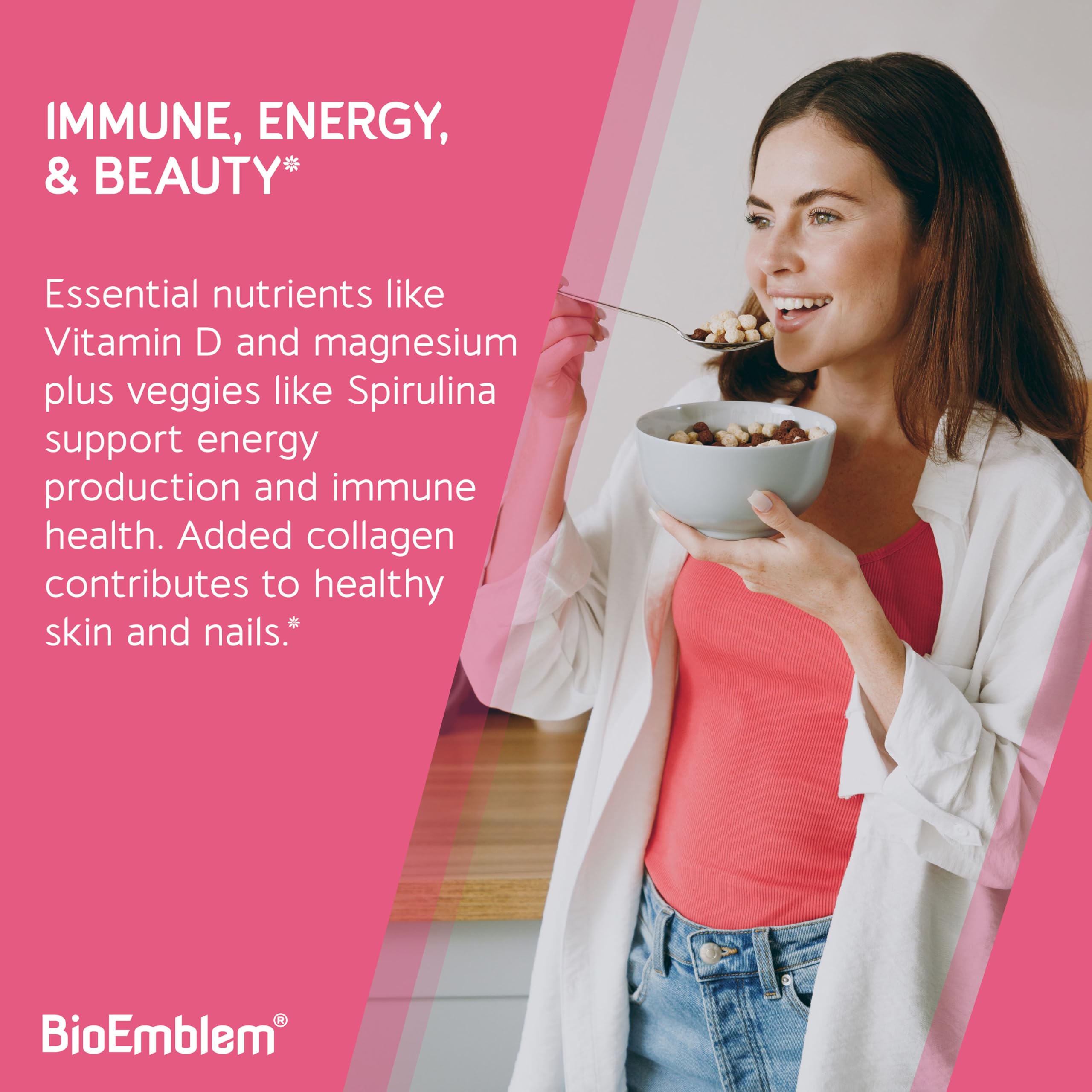 Herbal extracts for immune support in BioEmblem Women's Multivitamin