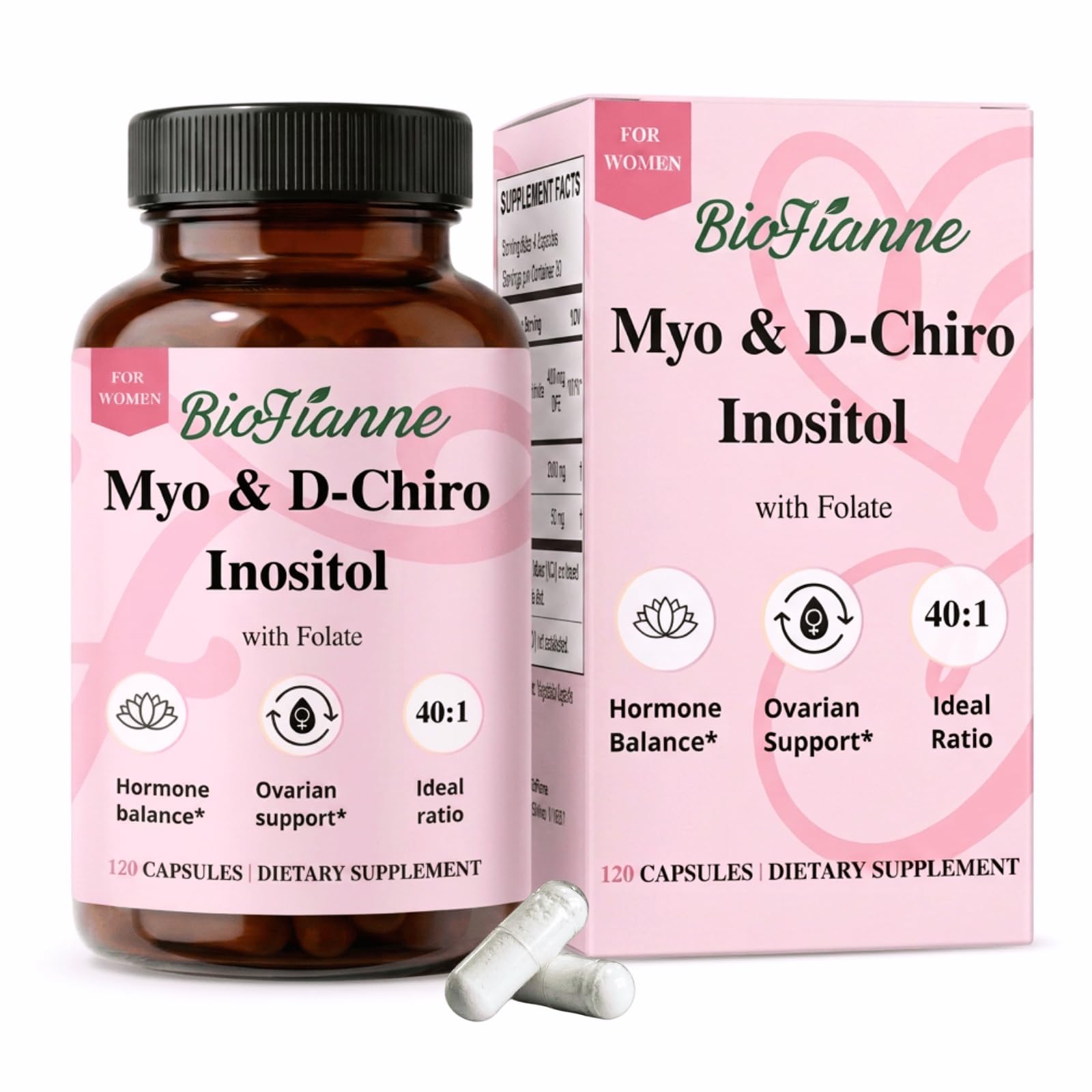 BioFianne front packaging showing bottle and clear label for reassurance