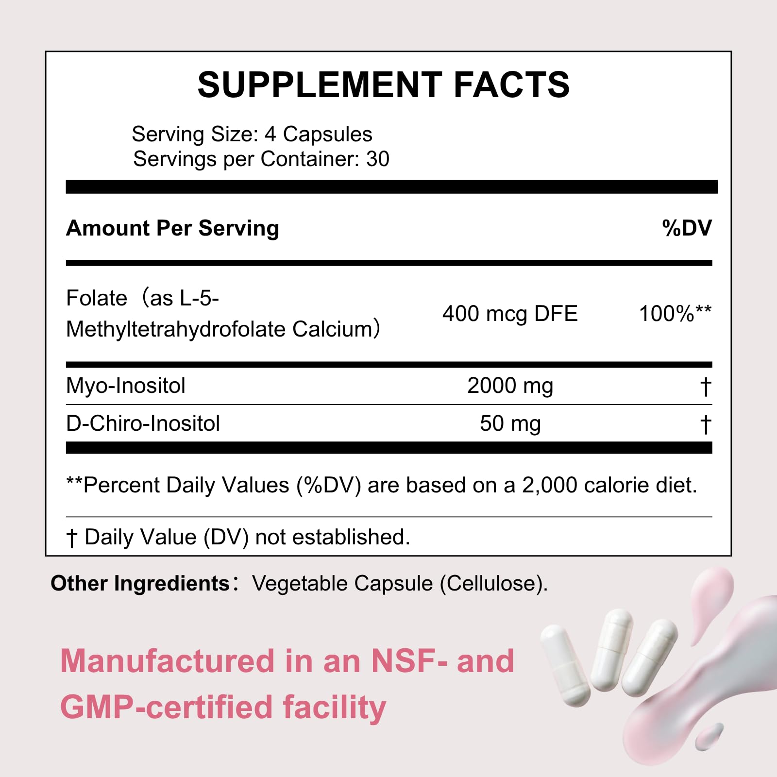 BioFianne label closeup displaying ingredient amounts and transparency