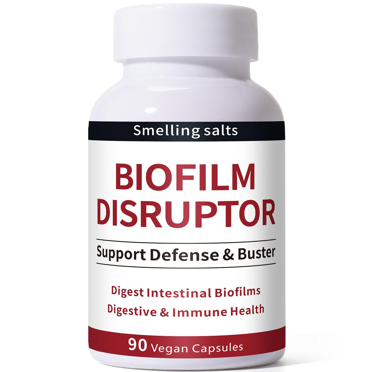 Bottle of Biofilm Disruptor Enzyme Complex with vegan capsules