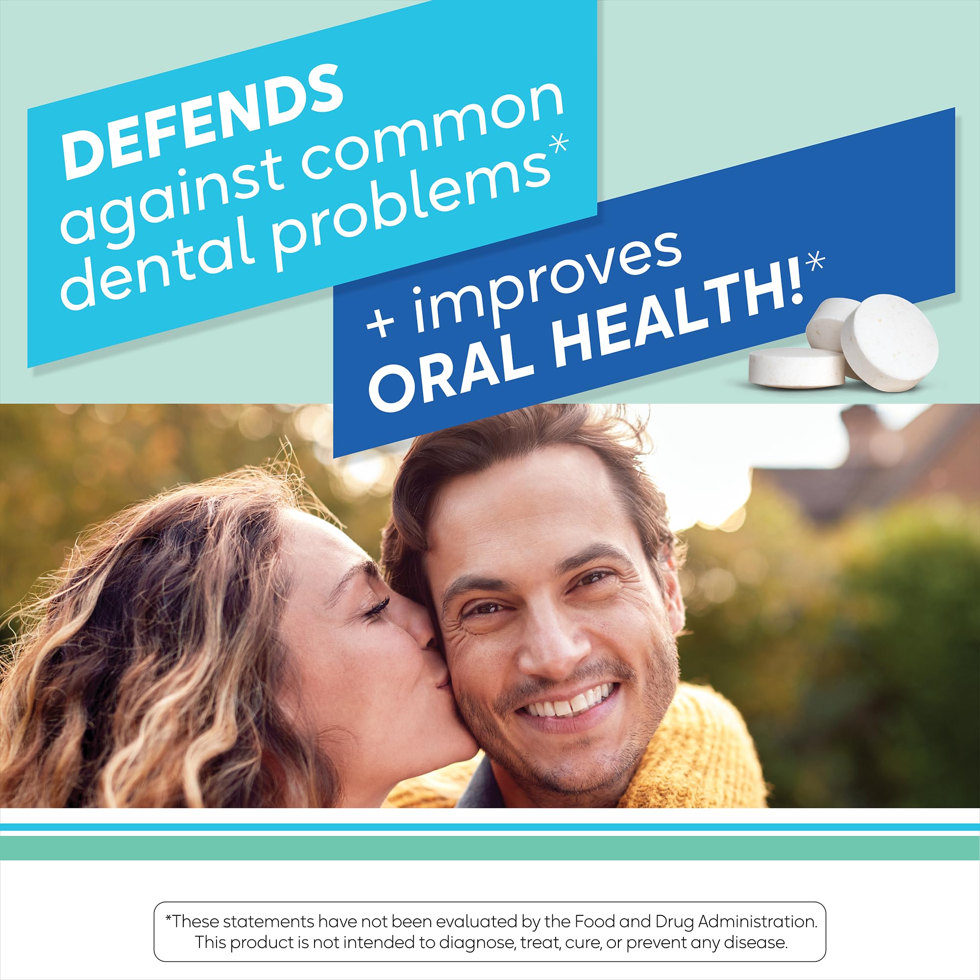BioGaia Prodentis mint flavor promotes a fresh breath sensation.