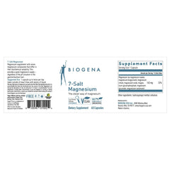 Capsules of Biogena 7-Salt Magnesium Complex