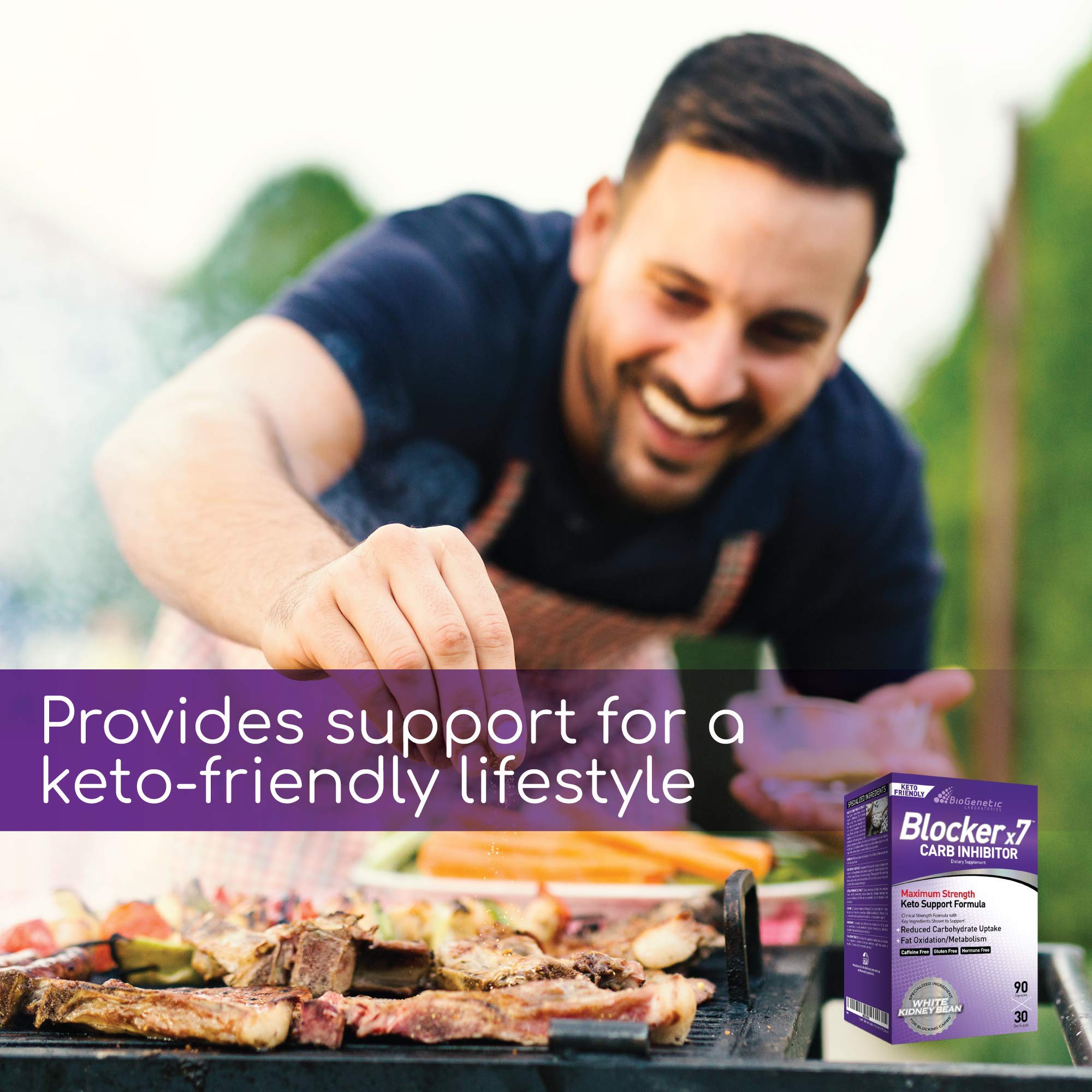 BioGenetic Laboratories Carb Blocker X7 fat-binding action demonstrates chitosan trapping fats.