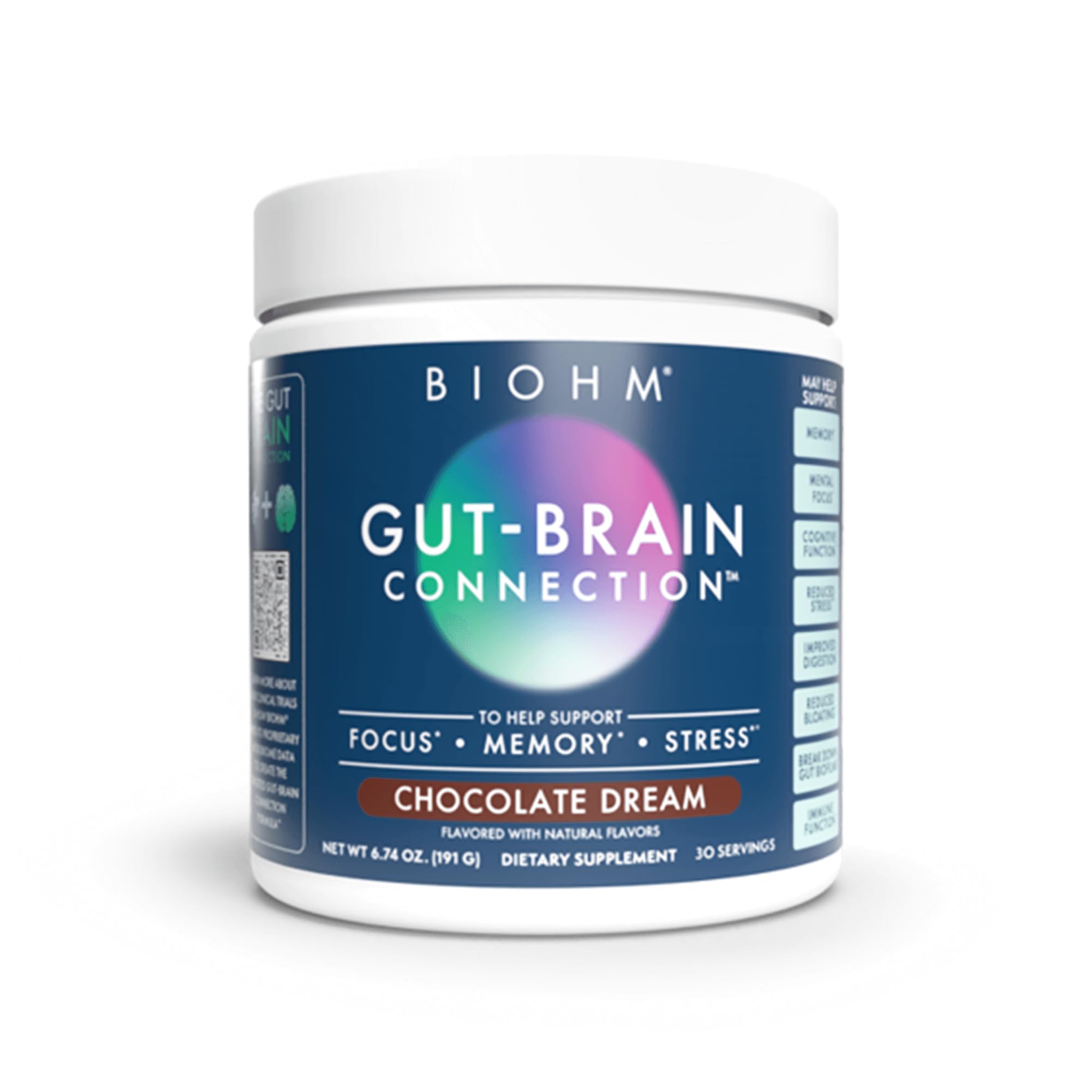 BIOHM Gut-Brain Connection bottle – front view