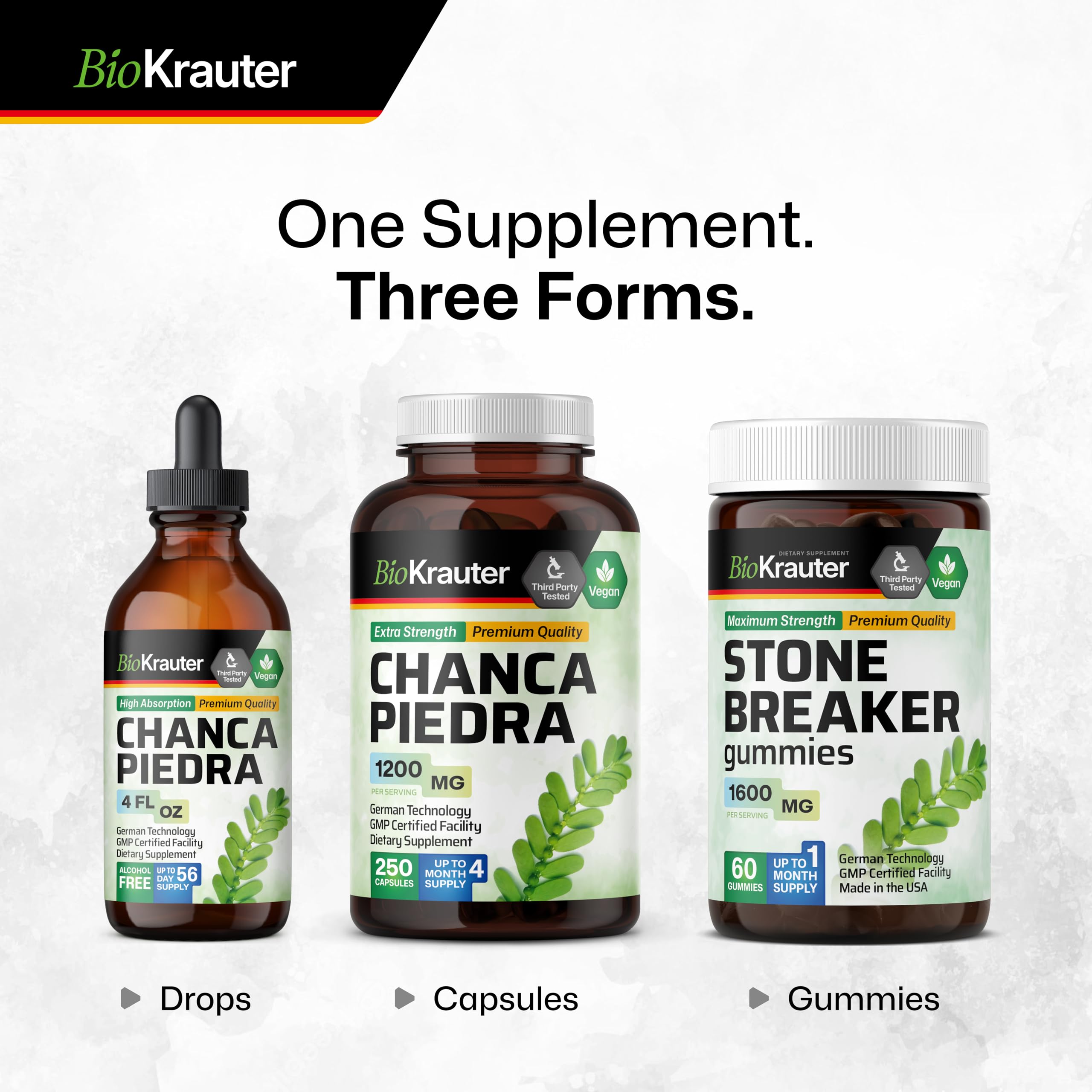 BIO KRAUTER drops-into-beverage demonstrates easy integration into drinks.