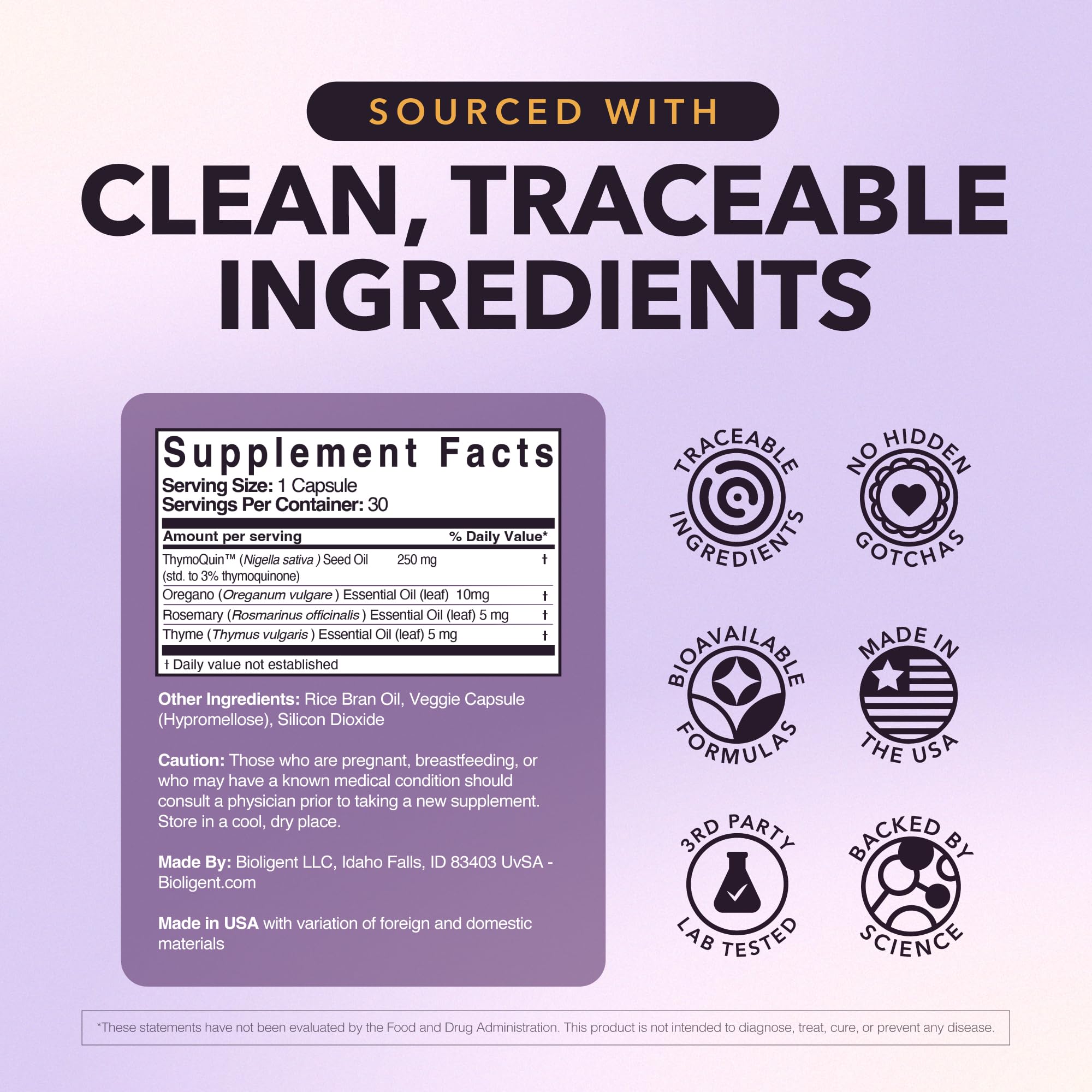 Close-up of cold-pressed black seed oil capsules