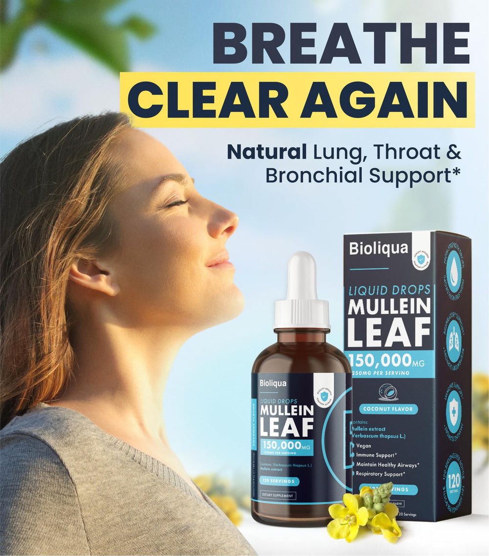 Dropper dispensing mullein leaf tincture