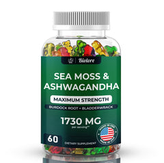 Biolore Sea Moss Gummies with Ashwagandha and Irish Sea Moss