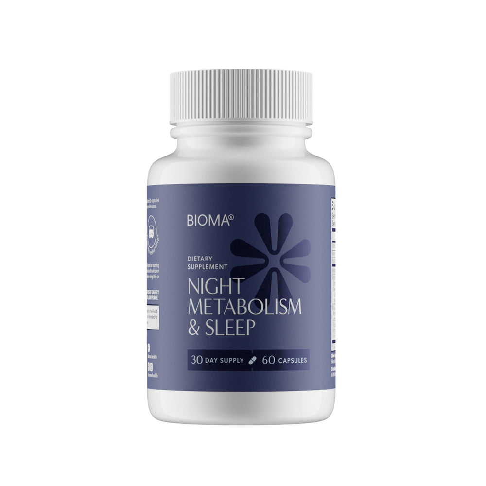 Bioma Night Metabolism & Sleep bottle and capsules