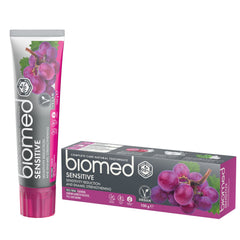 Biomed Sensitive Toothpaste packaging front view
