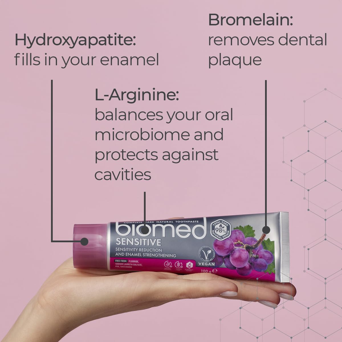 Enamel protection and sensitivity relief concept art