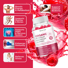Ingredients label showing potassium citrate, magnesium glycinate, vitamins B6, D3, and C