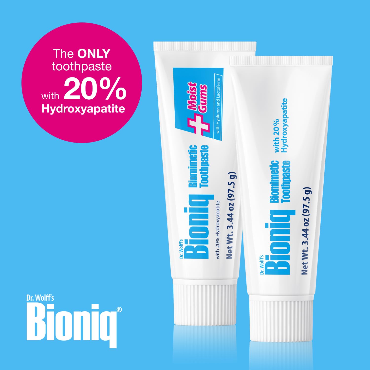 Bold benefits icons for enamel protection and gum health