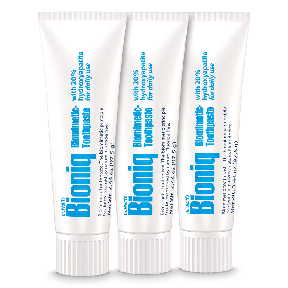 Close-up of 20% BioHAP biomimetic hydroxyapatite label on packaging