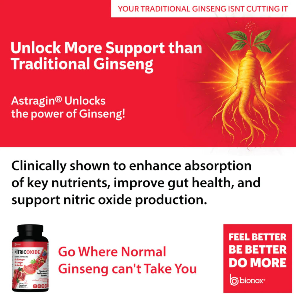 Bionox packaging on shelf emphasizes clean energy and daily vitality.