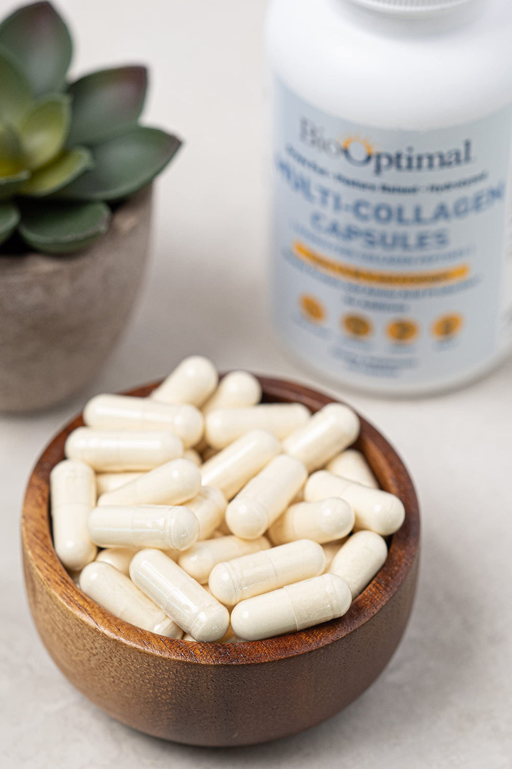 Graphic showing collagen types I, II, III, V and X