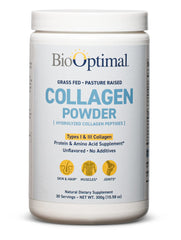 BioOptimal Collagen Peptides Powder bottle label