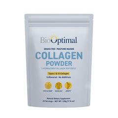 BioOptimal Collagen Peptides Powder – Grass-Fed and Pasture-Raised (Types I & III)