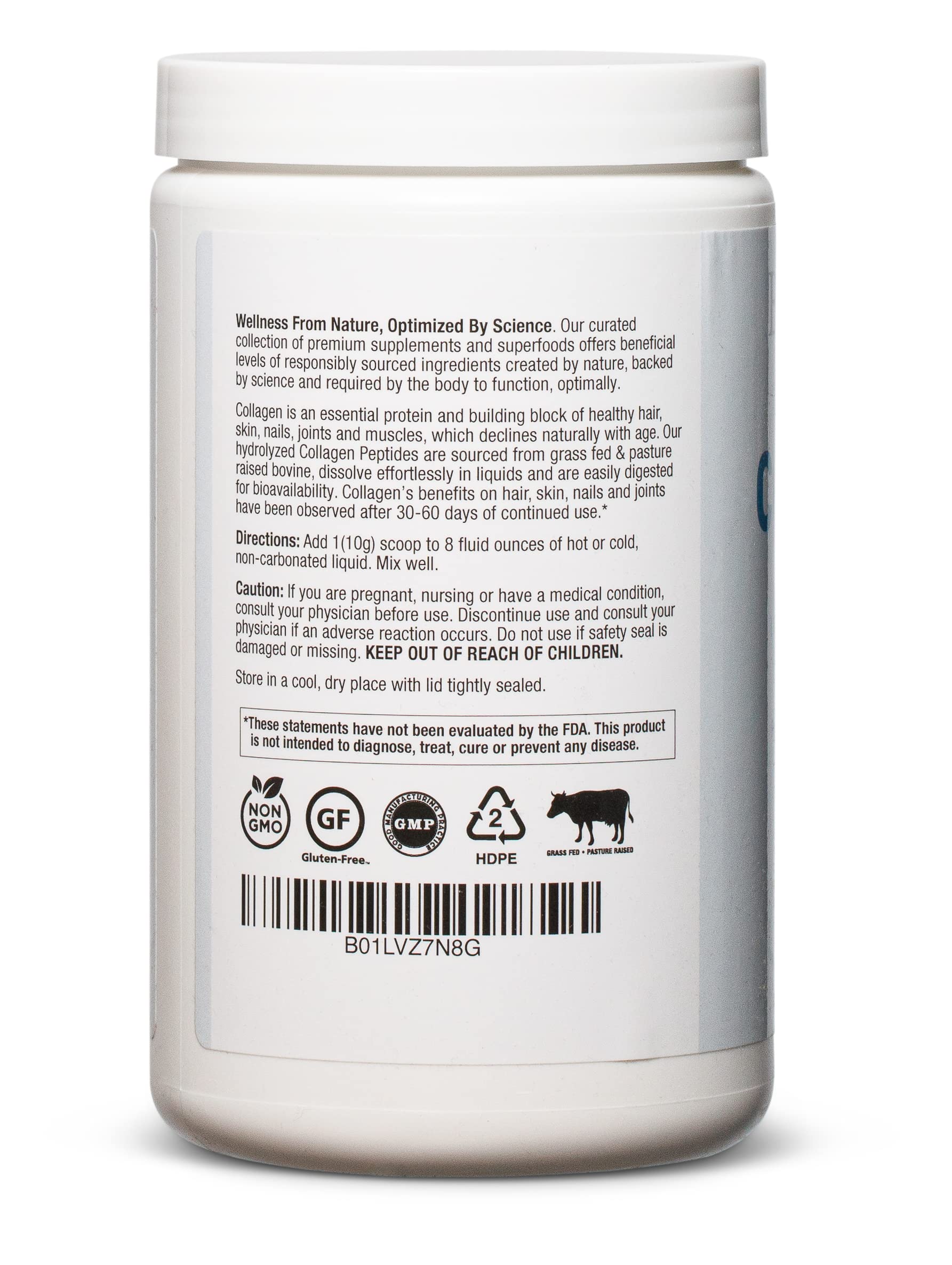 Unflavored collagen peptides powder