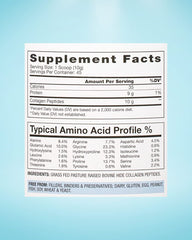 Collagen peptides dissolving in water